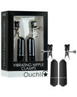 Pinças Vibratórias P/ Mamilos Vibrating Nipple Clamps Pretas