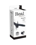Strap On Oco C/ Testículos Real Rapture Air Feeling 8" Preto Caixa