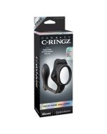 Plug Anal C/ Anel Fantasy C-Ringz Rock Hard Ass-Gasm Preto Caixa
