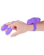 Kit Estimulador Digital Vibratório Neon Magic Touch Finger Fun Roxo
