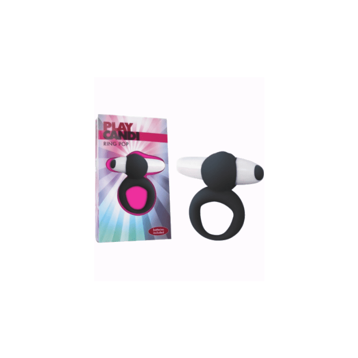 Anel Vibratório Ring Pop Preto