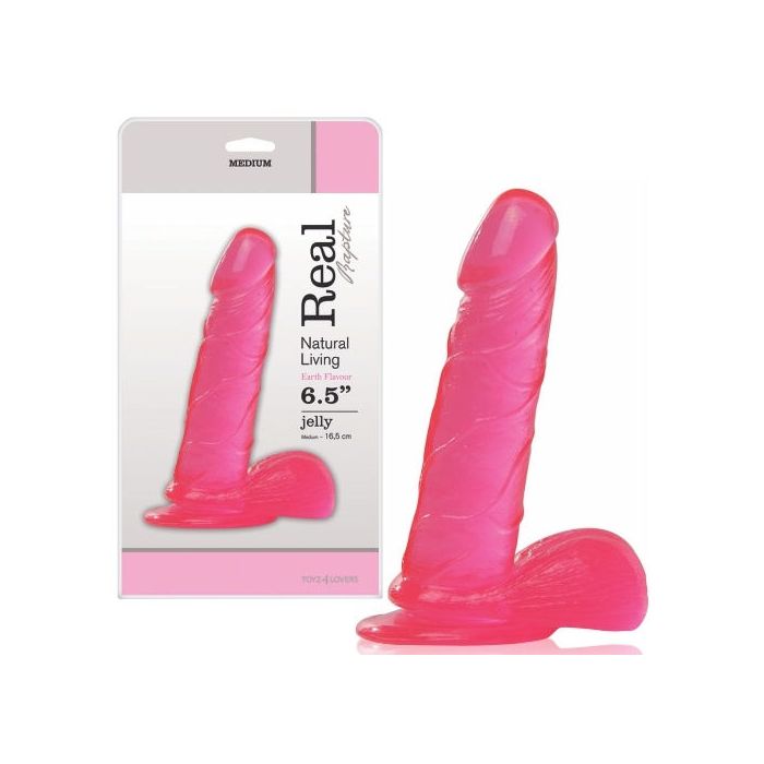 Dildo Real Rapture Earth Flavour 6.5'' Rosa