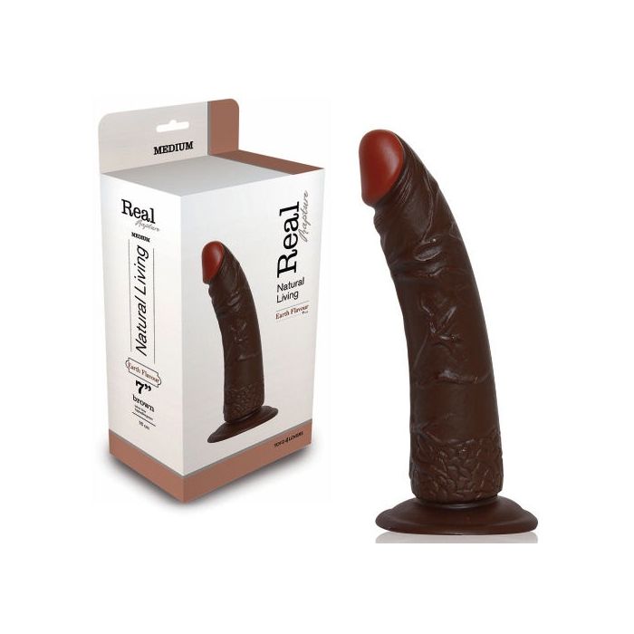 Dildo Real Rapture Earth Flavour 7'' Negro
