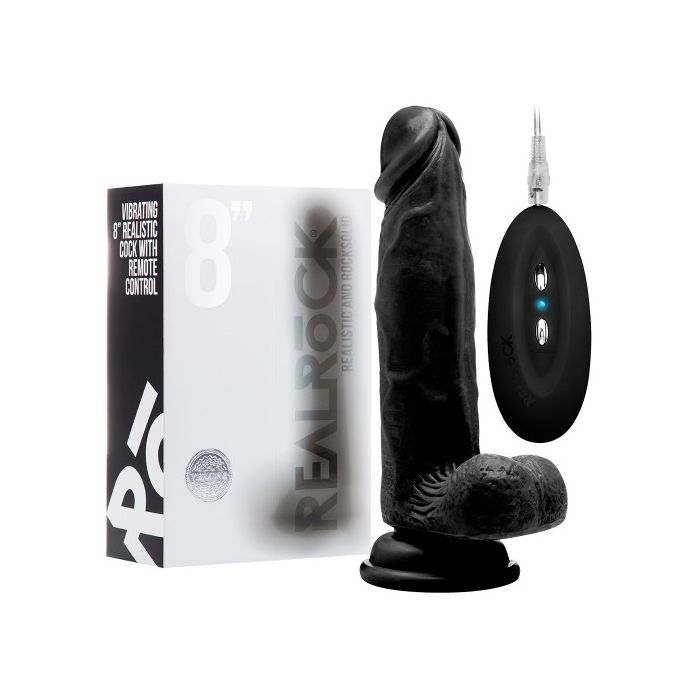 Vibrador Realístico C/ Testículos Real Rock 8