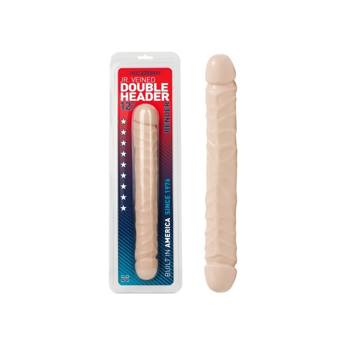 Dildo Duplo Jr. Veined Double Header 12