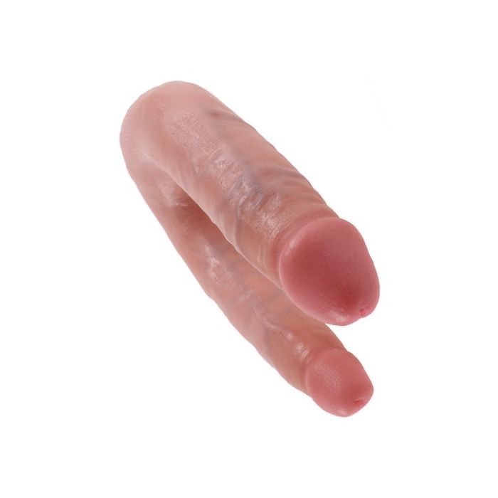 Dildo Duplo Realístico Small Double Trouble King Cock Branco