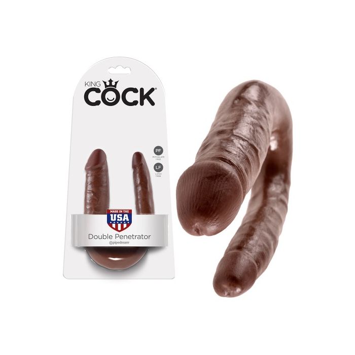 Dildo Duplo Realístico Small Double Trouble King Cock Mulato