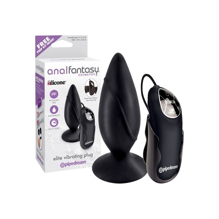 Plug Vibratório Elite Vibrating Plug Anal Fantasy Conjunto
