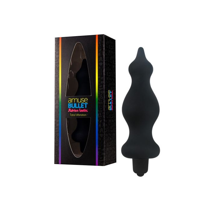 Plug Anal Vibratório Amuse Bullet Adrien Lastic Preto
