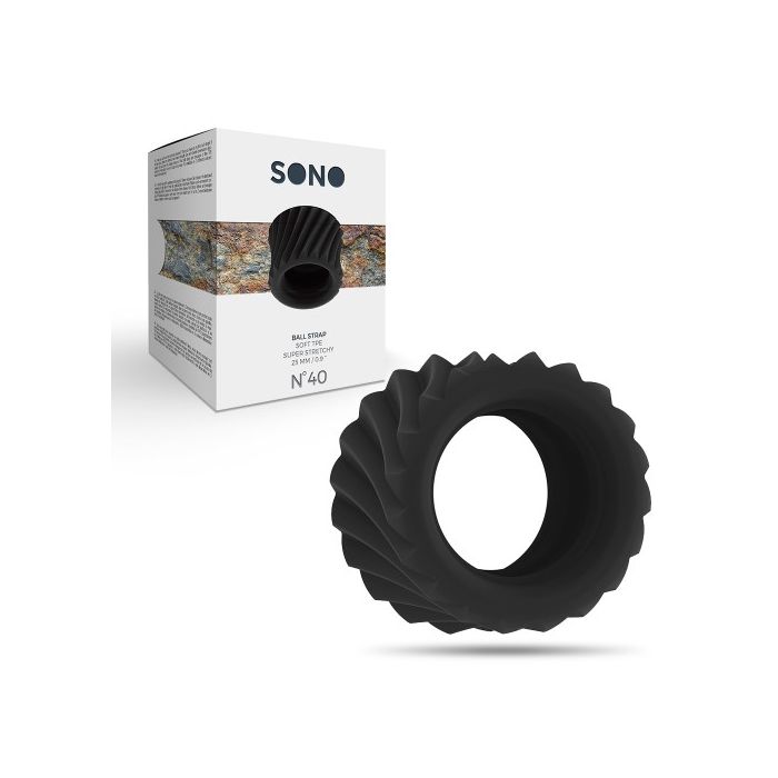 Alça P/ Testículos Sono Preto 2.5 cm Nº40 Caixa