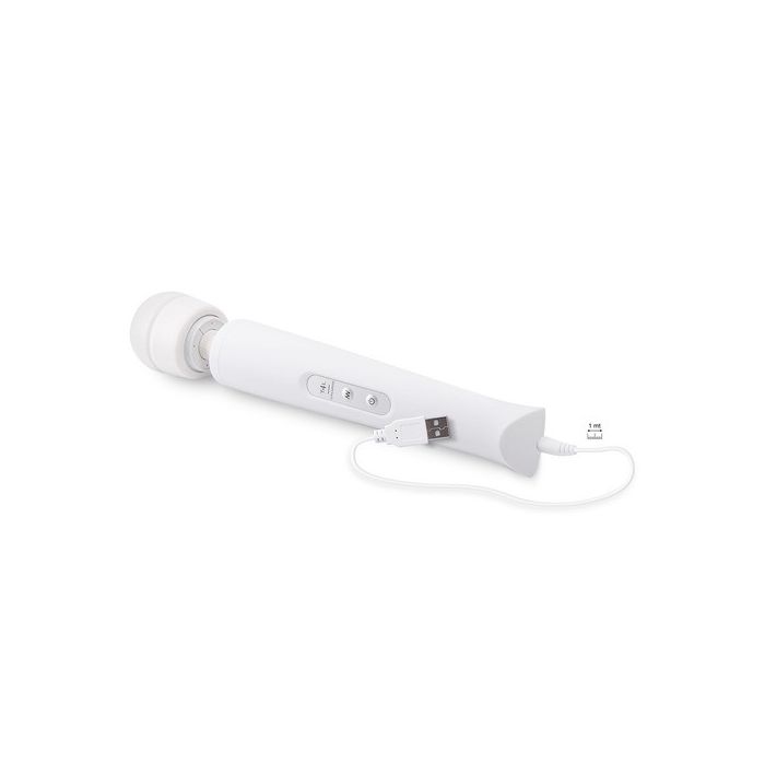 Masturbador Recarregável Candy Pie Magic Wand Branco 2