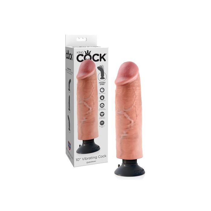 Vibrador Realístico King Cock Vibrating Cock 10