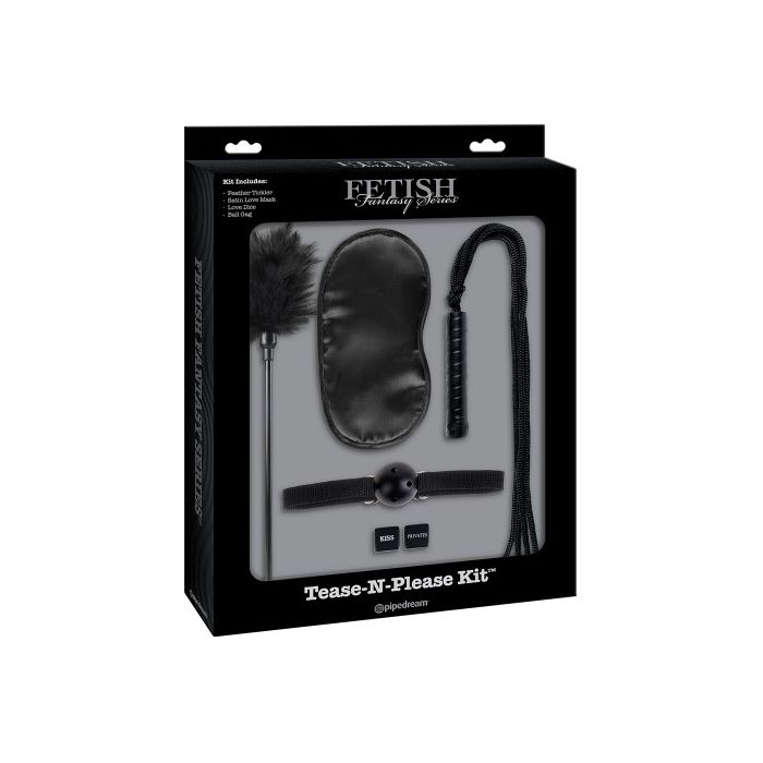 Conjunto Tease-N-Please Kit Teaser Fetish Fantasy Limited Edition Caixa