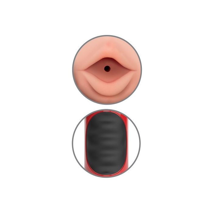 Masturbador Vibratório Boca Mouth Stroker Mega Grip 6