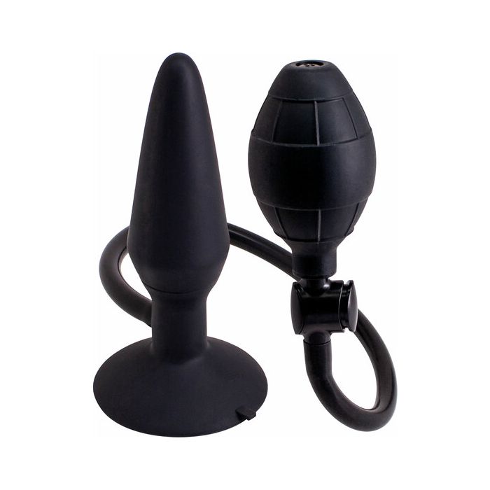Plug Anal Insuflável Inflatable Butt Plug Silicone Pleasure Médio