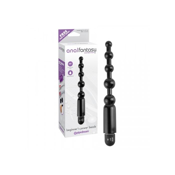 Bolas Anais Vibratórias Beginners Power Beads Anal Fantasy Conjunto
