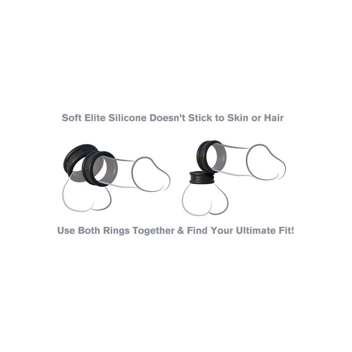 Conjunto de Aneís Fantasy C-Ringz Max-Width Silicone Rings