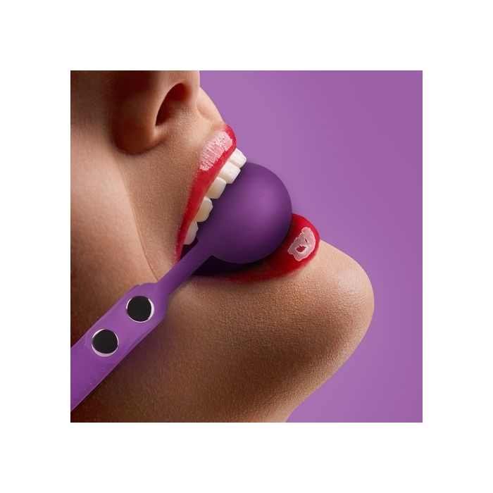 Mordaça Ouch! Silicone Ball Gag Roxa