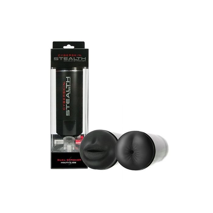 Masturbador Ânus e Boca Cyberskin Stealth Mouth & Anal Stroker Conjunto