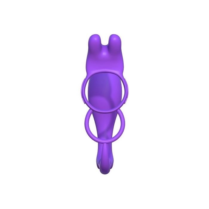 Plug Vibratório C/ Anel Ass Gasm Vibrating Rabbit Fantasy C-Ringz 2