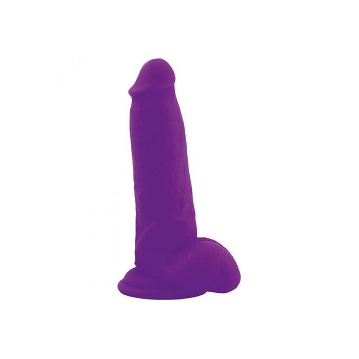 Dildo em Silicone Real Safe Squat Roxo