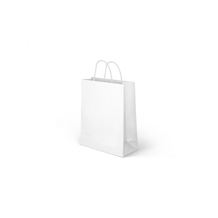 Saco de Papel C/ Pegas Branco 31 X 24 cm