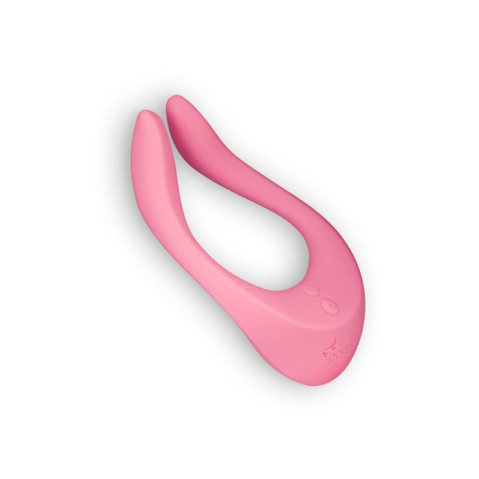 Vibrador Recarregável Partner Multifun 2 C/ Carregador Usb Rosa