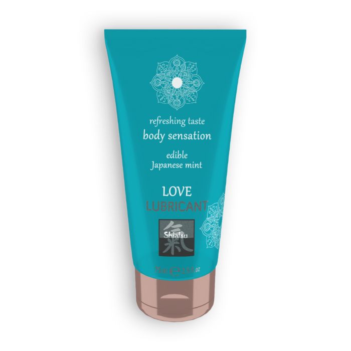 Lubrificante à Base de Água Beijável Shiatsu Love Lubricant Menta Japonesa (75 ml)
