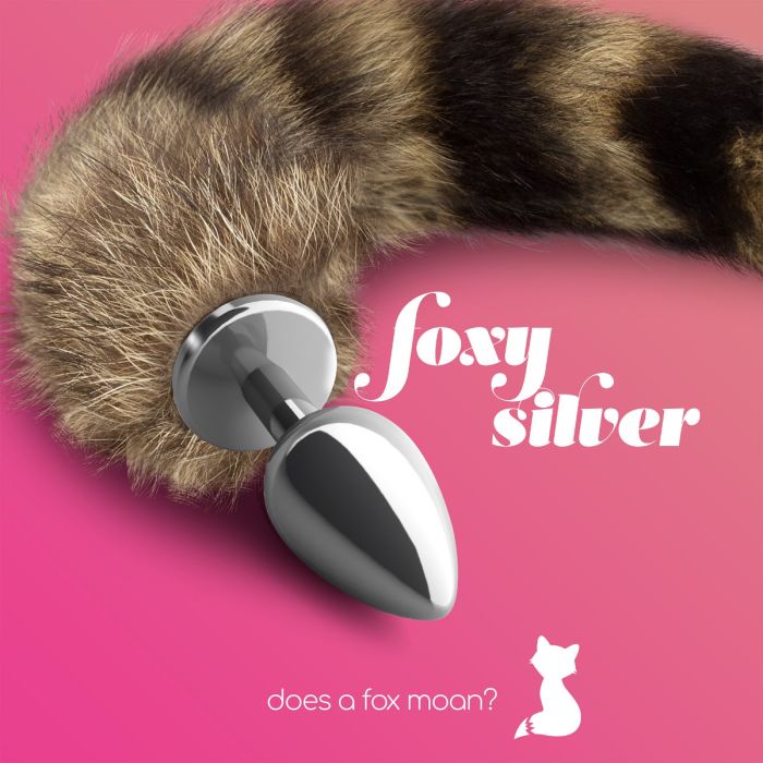 Plug Anal C/ Cauda Crushious Foxy Silver Promo