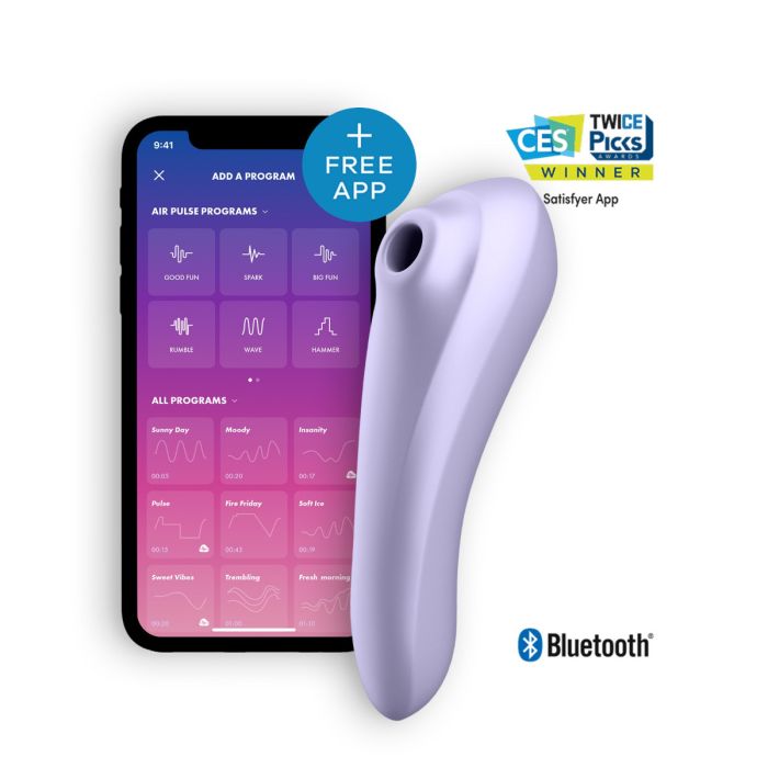 Estimulador Clítoris Recarregável Satisfyer Dual Pleasure C/ APP Lilás