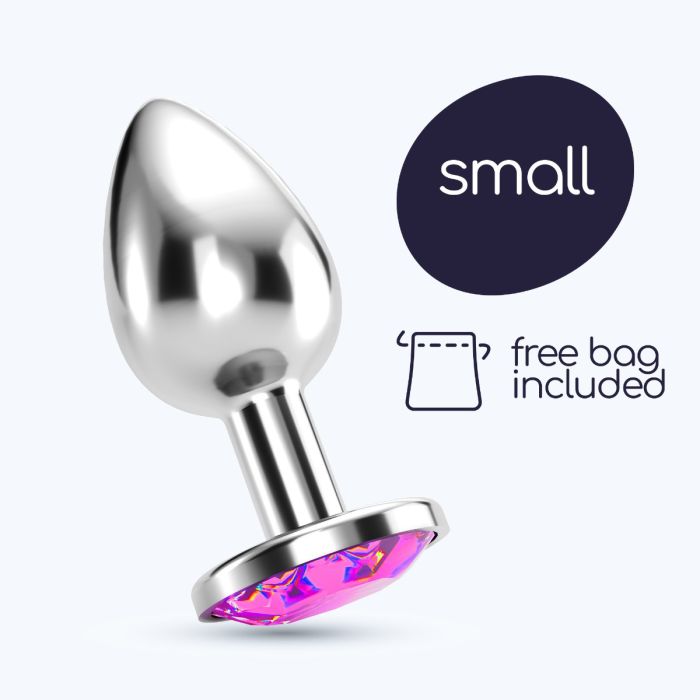 Plug Anal Joia Bijou Rosa Pequeno Crushious C/ Bolsa Aveludada Grátis Promo