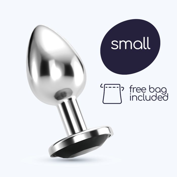 Plug Anal Joia Bijou Preto Pequeno Crushious C/ Bolsa Aveludada Grátis Promo