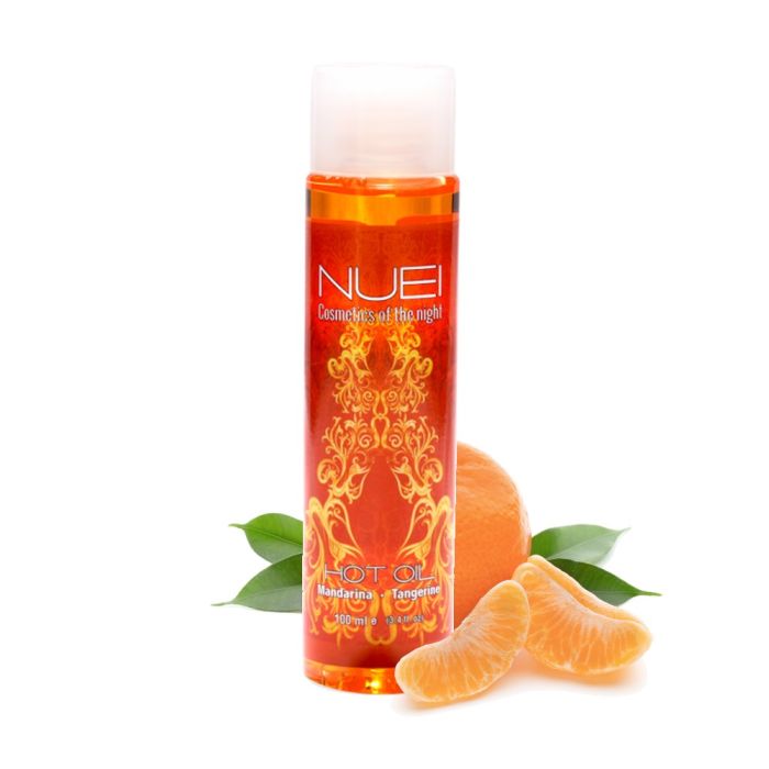 Óleo de Massagem C/ Efeito Calor Tangerina Hot Oil Nuei (100 ml)