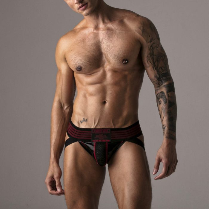 JockStrap Look At Harder Locker Gear Vermelho Frente
