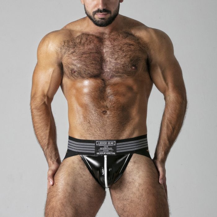 JockStrap Massive Harder Locker Gear Branco Frente
