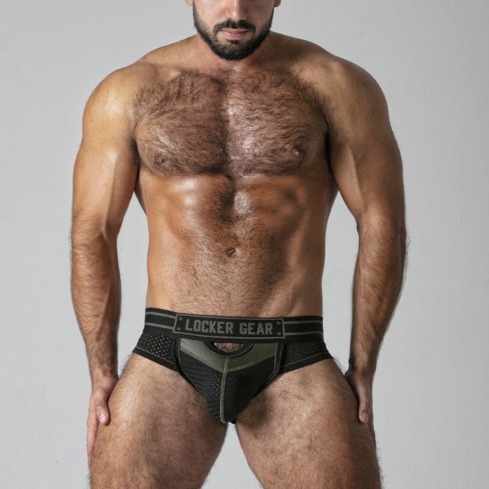 Cueca Watch It Harder Locker Gear Caqui Frente