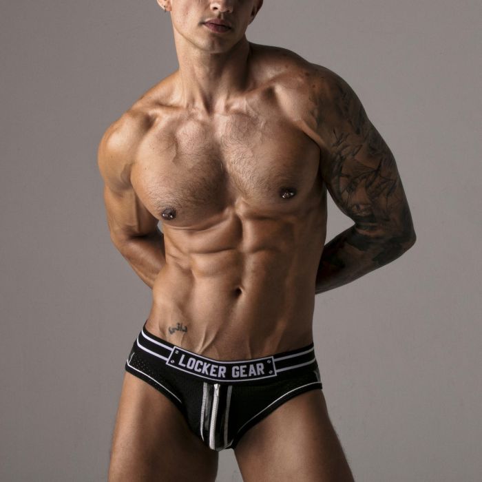 Cueca Massive Josh Locker Gear Branca Frente