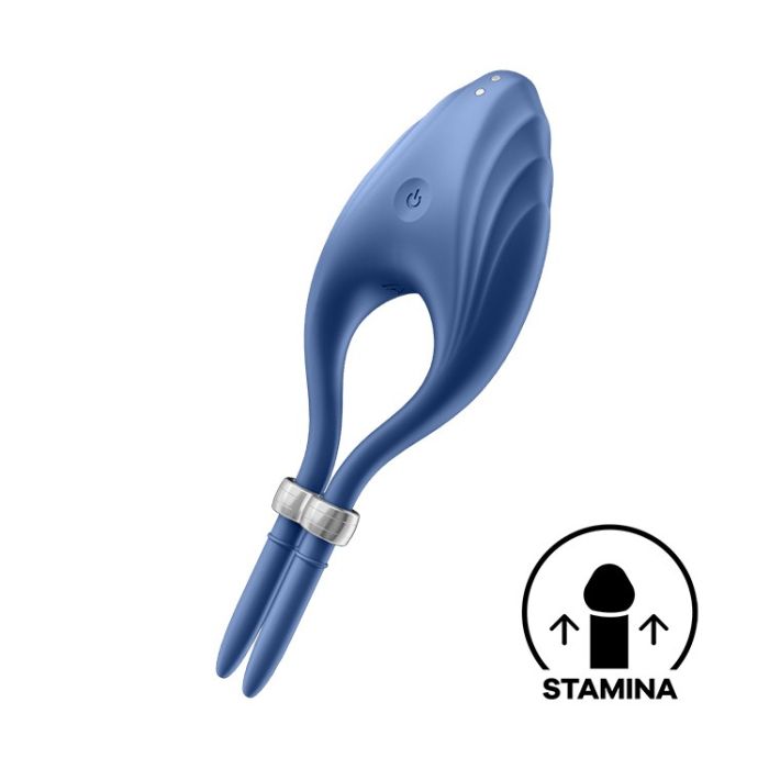 Anel Vibratório Recarregável Duelist Satisfyer Azul
