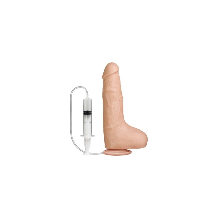 Dildo Realístico C/ Ejaculação e Testículos Bust It Swuirting Realistic Cock 8.5