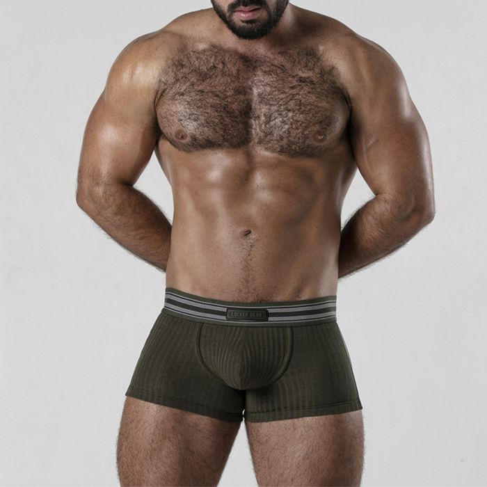 Boxers Backroom Bottomless Locker Gear Caqui Frente