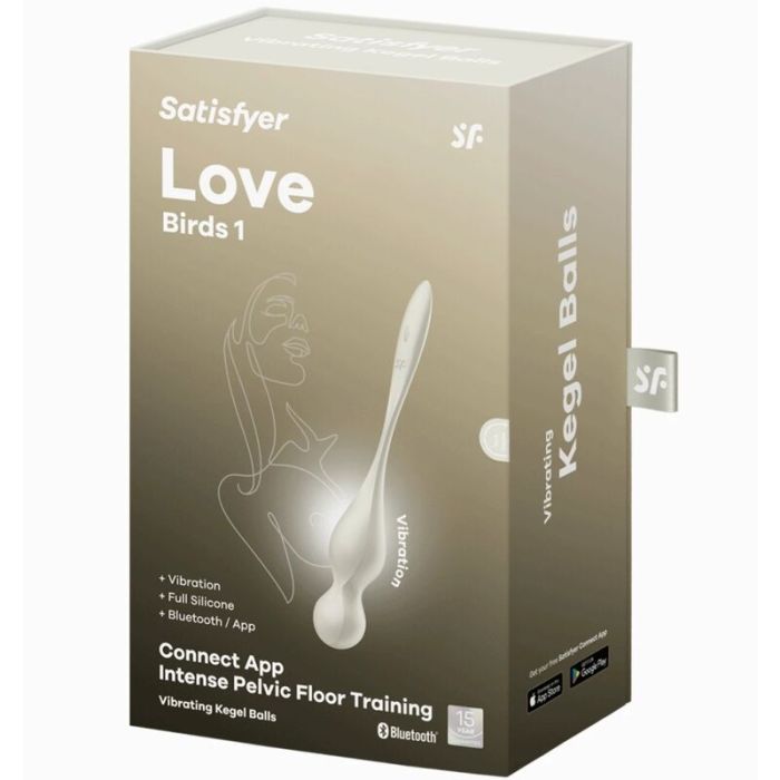 Bolas Satisfyer Love Birds 1 Brancas Caixa