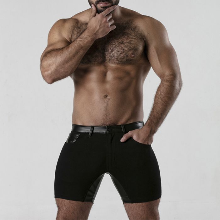 Calção Peneira 5 Pocket Chap Short Locker Gear Preto Frente