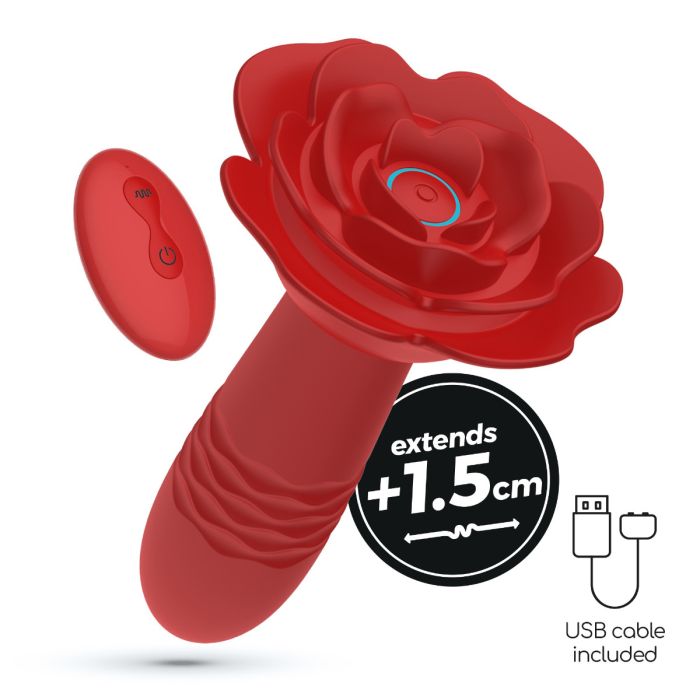 Plug Anal Romeo Crushious C/ Movimento Vai-Vem e Controlo Remoto
