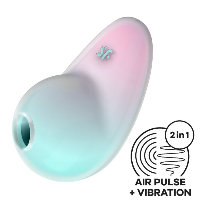Estimulador Recarregável Pixie Dust Satisfyer Menta & Rosa
