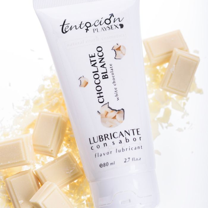 Lubrificante à Base de Água Tentación Play Sex Chocolate Branco (80 ml)