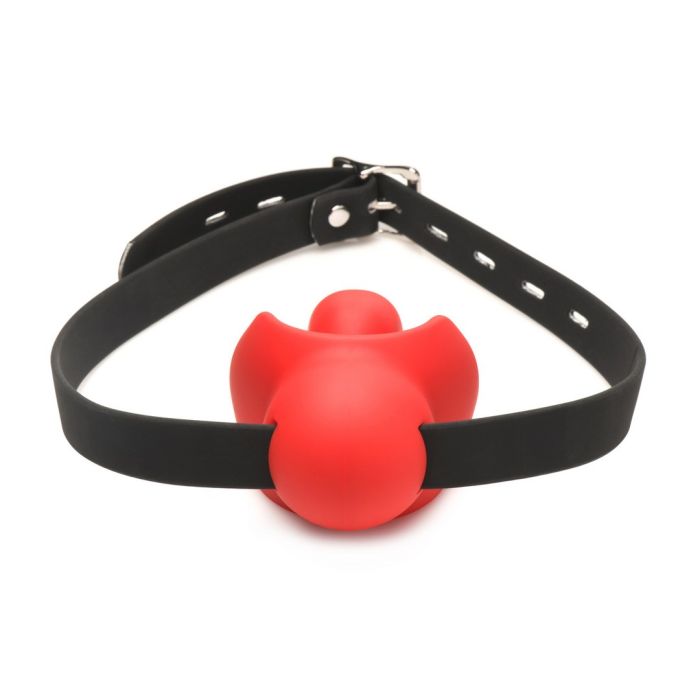 Mordaça C/ Proteção de Dentes XR Brands Silicone Gag Order Vermelho