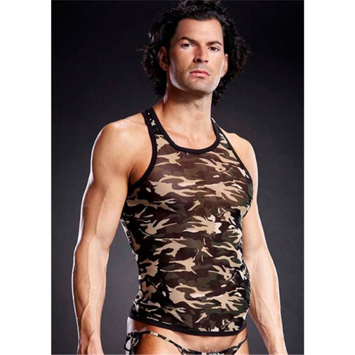 Tank Top Pro-Mesh RacerBack Camuflagem Frente