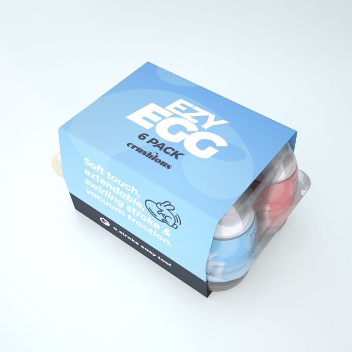 Pack de 6 Masturbadores Ezy Egg 6 Pack Crushious