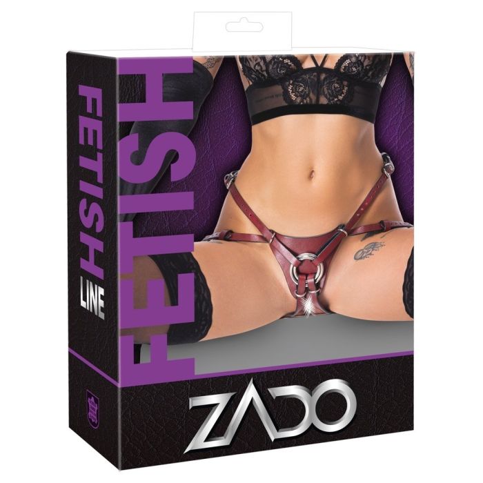 Strap On Arnês Zado Fetish Line Castanho Caixa