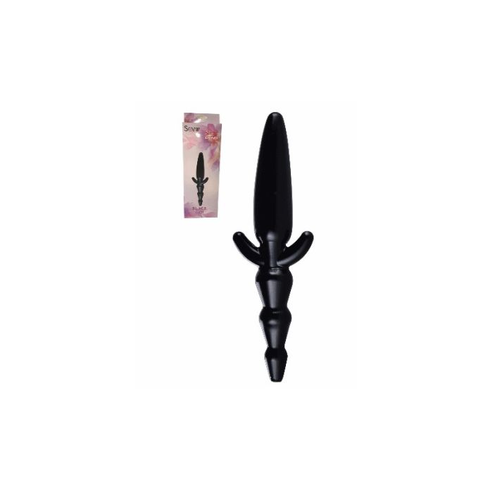 Dildo Duplo Black Go Big 06 - 26 cm Conjunto